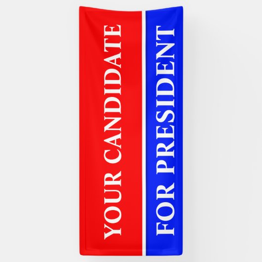 Alleen kleurvuur rood en streep + uw idee spandoek (Verticaal)