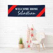 Alleen kleurvuur rood en woorden + uw ideeën spandoek (Insitu)