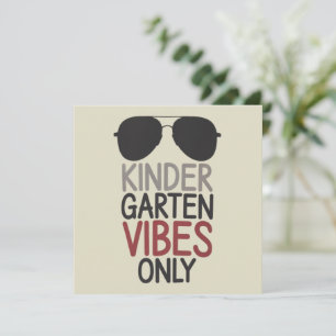 Alleen kleuterplein sfeer terug naar school bedankkaart
