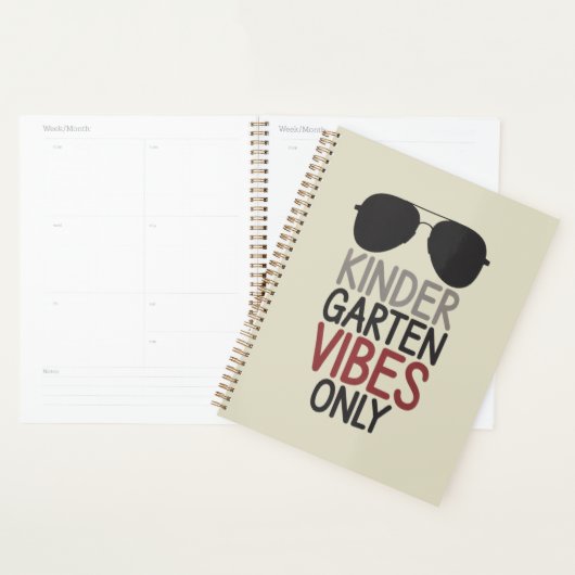 Alleen kleuterschool sfeer terug naar school planner (Display)