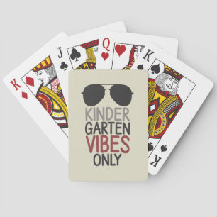 Alleen kleuterschool vibes terug naar school  pokerkaarten