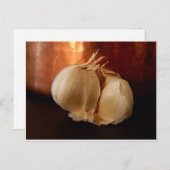 Alleen knoflook briefkaart (Voorkant / Achterkant)