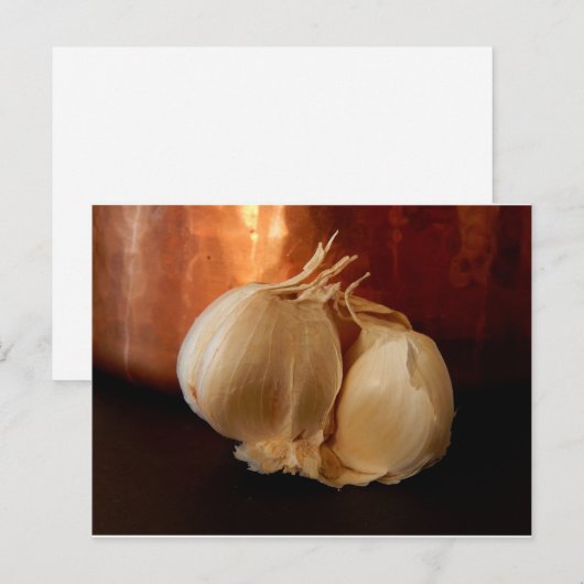 Alleen knoflook briefkaart (Voorkant / Achterkant)