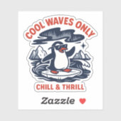 Alleen koele golven sticker (Vel)