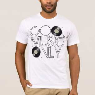 alleen koele muziek, vinylopname t-shirt