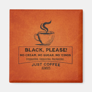 Alleen koffie magneet