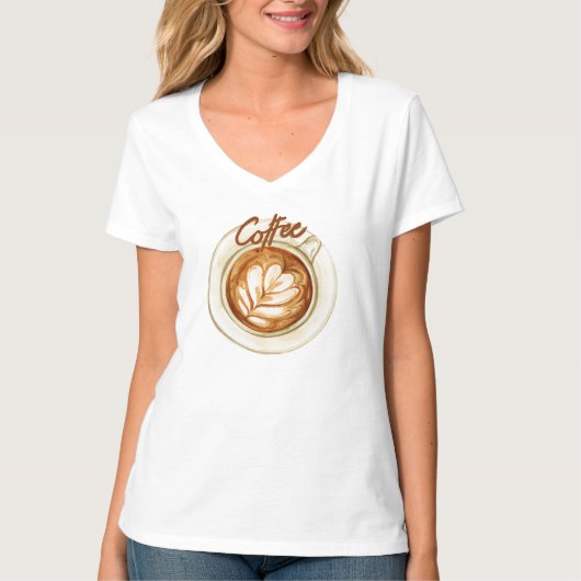 Alleen koffie t-shirt (Voorkant)