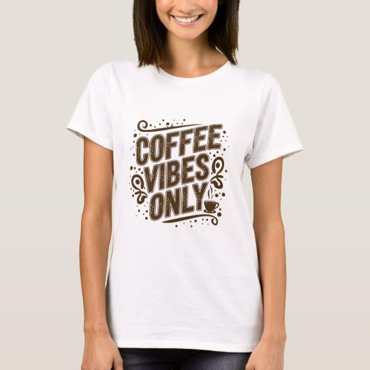 Alleen koffieblokjes t-shirt (Voorkant)