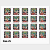 Alleen koninginnen! vierkante sticker (Vel)