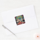 Alleen koninginnen! vierkante sticker (Envelop)