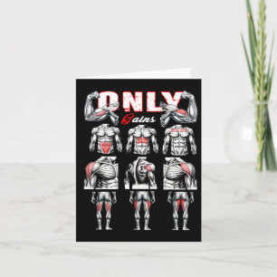 Alleen krijgt Bodybuilding Workout Gym1 Kaart