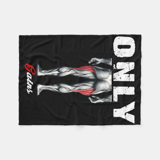 Alleen krijgt Bodybuilding Workout Gym2 Fleece Deken (Voorkant (Horizontaal))