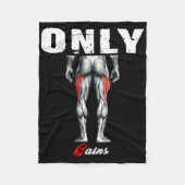 Alleen krijgt Bodybuilding Workout Gym2 Fleece Deken (Voorkant)