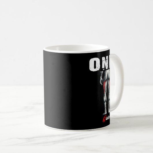 Alleen krijgt Bodybuilding Workout Gym2 Koffiemok (Voorkant rechts)