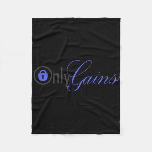 Alleen krijgt fitnessstudio fleece deken (Voorkant)