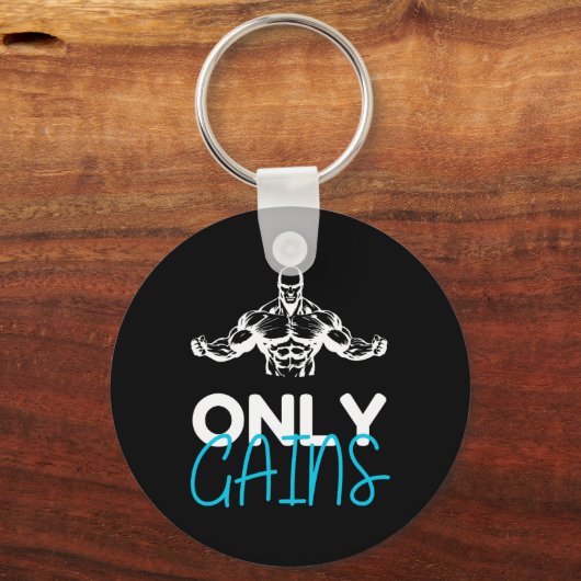 Alleen Krijgt Grappige Gym Fitness Workout Bodybui Sleutelhanger (Voorkant)