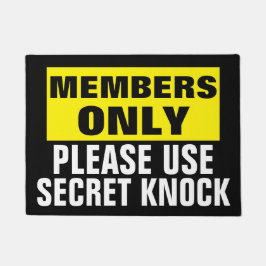 Alleen leden deurmat