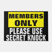 Alleen leden deurmat (Voorkant)