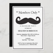 Alleen leden van de Bachelor Partij Kaart (Voorkant / Achterkant)