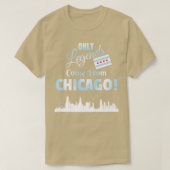 Alleen legende komt uit Chicago Skyline en T-shirt (Design voorkant)
