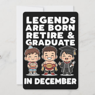 Alleen legendes doen het allemaal in december!  feestdagenkaart