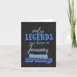 Alleen Legends January Heartfelt Birthday Kaart