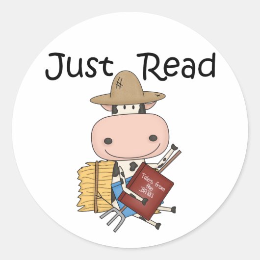 Alleen lezen ronde sticker (Voorkant)