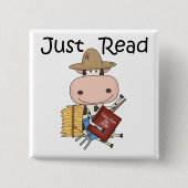 Alleen lezen vierkante button 5,1 cm (Voorkant)