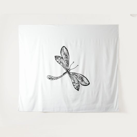 Alleen libel weer wandkleed (Voorkant (horizontaal))