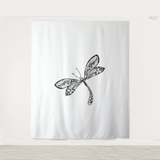 Alleen libel weer wandkleed