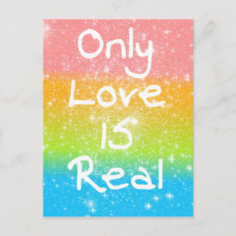 Alleen liefde is echt briefkaart