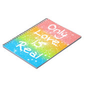 Alleen liefde is echt notitieboek (Linkerzijde)