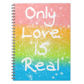 Alleen liefde is echt notitieboek (Voorkant)