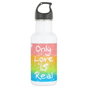Alleen liefde is echt waterfles