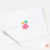 Alleen liefdesvirussen ronde sticker (Envelop)