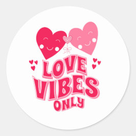 Alleen liefdesvirussen ronde sticker
