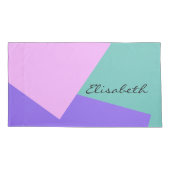 Alleen lila kleurenachtergrondverlichting. lichtro kussensloop (Achterkant)