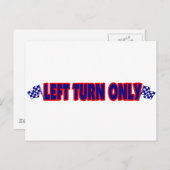 Alleen linksaf briefkaart (Voorkant / Achterkant)