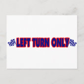 Alleen linksaf briefkaart (Voorkant)