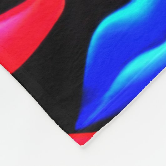 Alleen lippen fleece deken (Hoek)