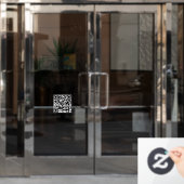 Alleen lokaal bedrijfsafspraak Verwelkomd  Raamsticker (Kantoordeur)