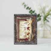 Alleen lopen briefkaart (Staand voorkant)