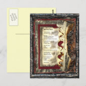 Alleen lopen briefkaart (Voorkant / Achterkant)