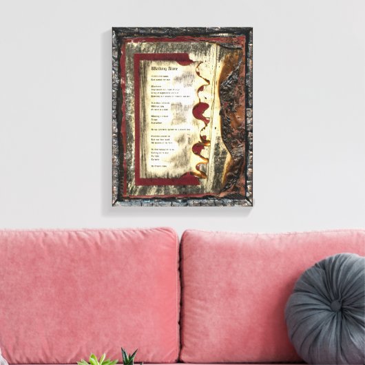 Alleen lopen canvas afdruk (Insitu (Woonkamer))