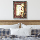 Alleen lopen canvas afdruk (Insitu (Slaapkamer))