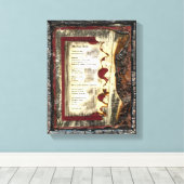 Alleen lopen canvas afdruk (Insitu (Houten vloer))