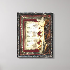 Alleen lopen canvas afdruk