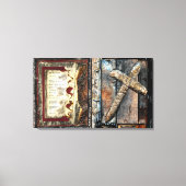 Alleen lopen en draagbreedte canvas afdruk (Voorkant)