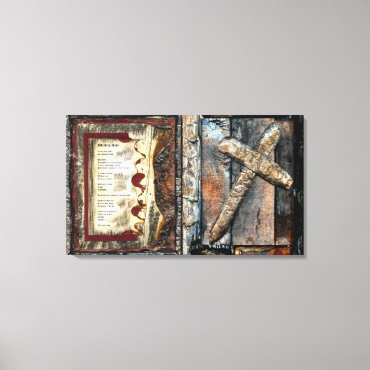 Alleen lopen en draagbreedte canvas afdruk (Voorkant)