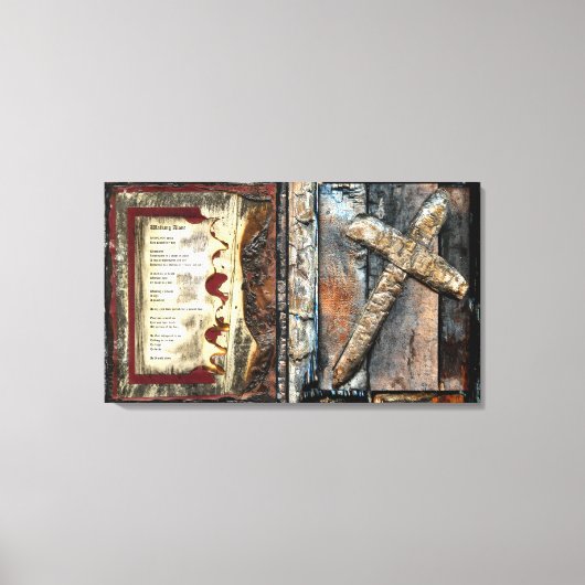 Alleen lopen en draagbreedte canvas afdruk (Voorkant)